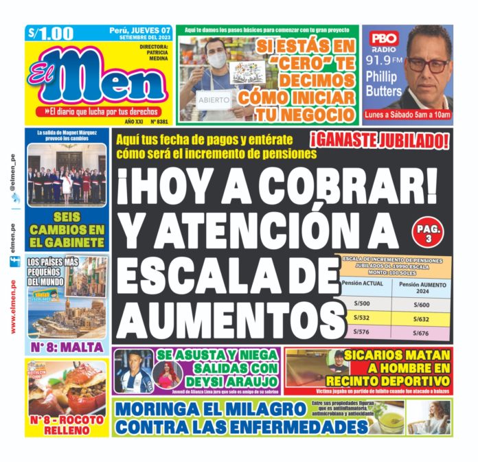 Portada – El Men 07-09-2023
