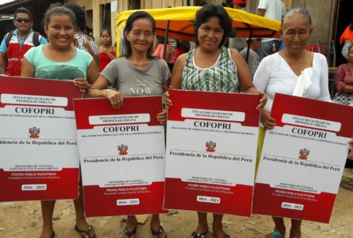 Cofopri determinará cuántos lotes no poseen título de propiedad