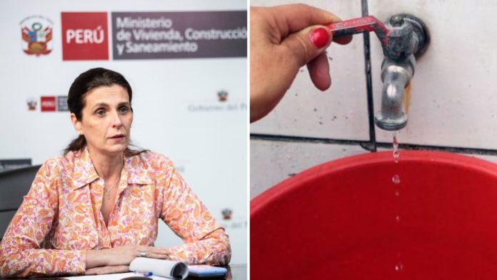 Ministra de Vivienda sostiene que corte de agua no será total