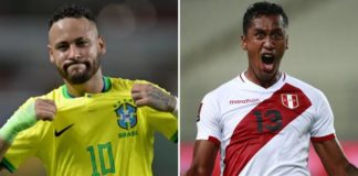 Alineaciones para Perú vs Brasil HOY