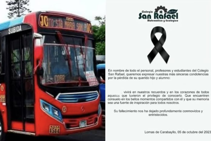 Escolar muere atropellado por bus en Puente Piedra