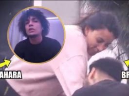 ¡Que tal broncaza! Samahara Lobatón y Bryan Torres protagonizando una pelea en plena vía pública.