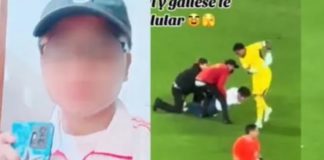 joven, quien dijo tener 17 años, salió al frente y declaró en un video para mostrar todo su repudio al arquero Pedro Gallese