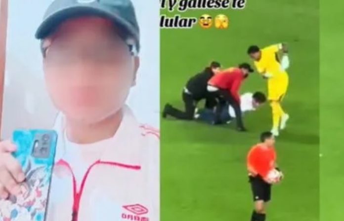 joven, quien dijo tener 17 años, salió al frente y declaró en un video para mostrar todo su repudio al arquero Pedro Gallese