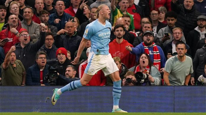 Manchester City goleó 3-0 al United en Old Trafford