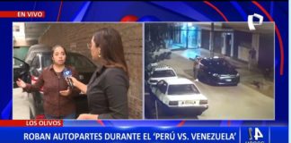 Roban en pleno partido entre Perú y Venezuela