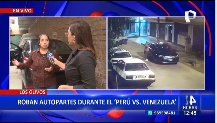 Roban en pleno partido entre Perú y Venezuela
