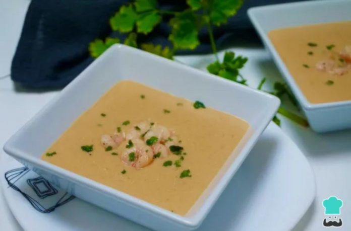 crema de langostinos