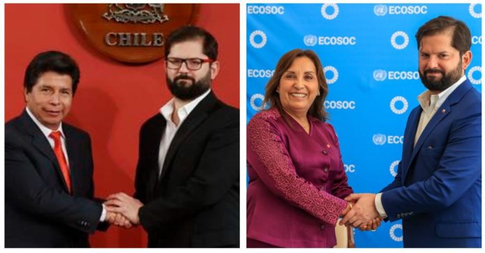 Castillo envió carta a Boric criticándolo por reconocer a Boluarte