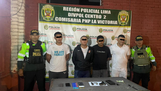 La Victoria: PNP interviene 4 sujetos con armas de fuego y droga La Victoria: PNP interviene 4 sujetos con armas de fuego y droga