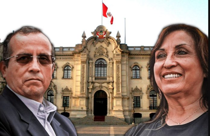 Dina Boluarte con su hermano Nicanor Boluarte