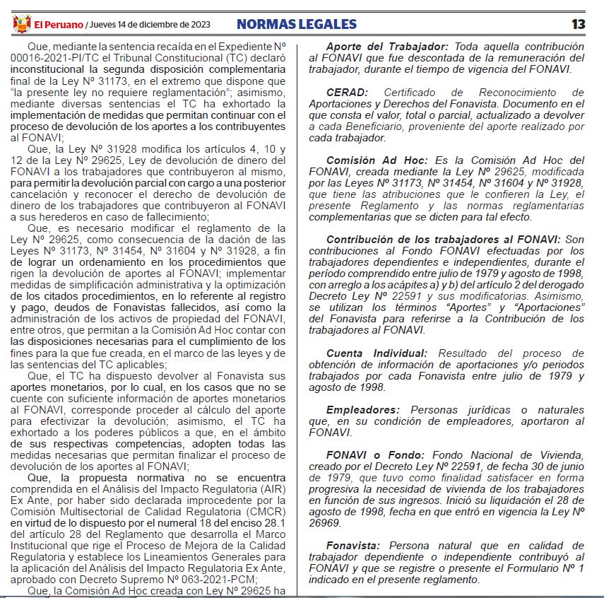 Reglamento para cobrar Fonavi-1