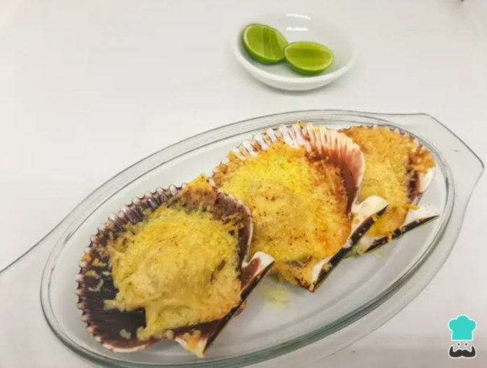 Conchitas a la parmesana Conchitas a la parmesana