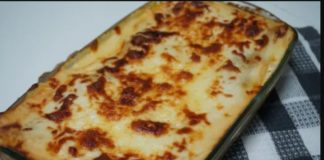 lasaña de carne y verduras