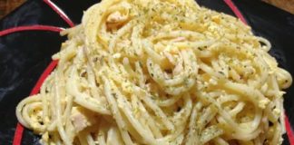 tallarines con huevo