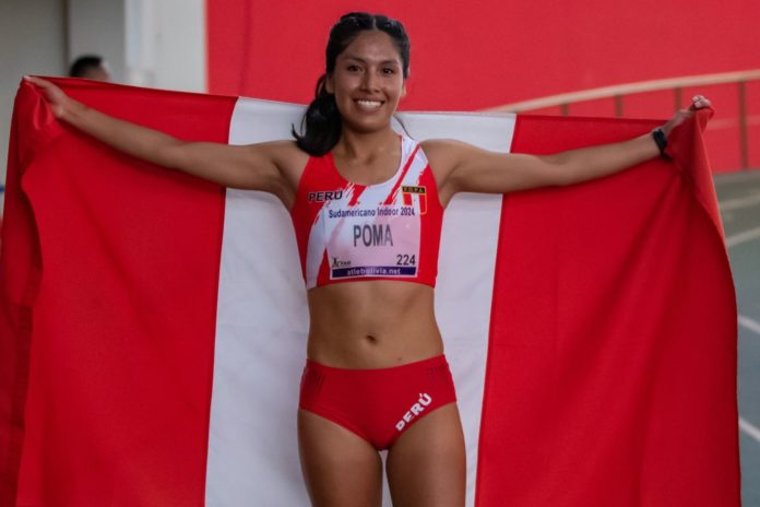 Anita Poma, deportista peruana, gana medalla de oro en Sudamericano Indoor.
