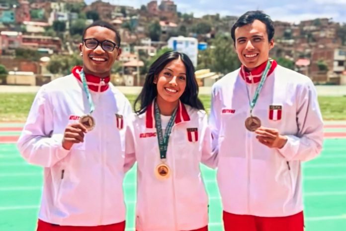 Perú se lleva tres medallas en Sudamericano de atletismo.