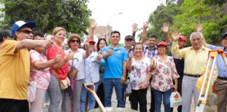 Alcalde de Ate inicia el 2024 inaugurando obras y coloca primeras piedras