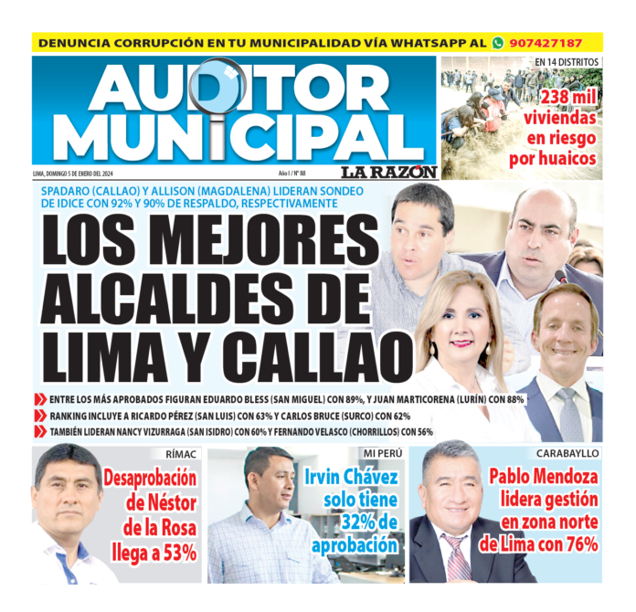 Evaluación de los mejores alcaldes de Lima Callao