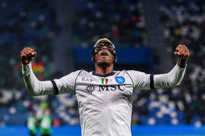 Osimhen y Kvaratskhelia resucitan al Napoli con una goleada al Sassuolo (1-6)
