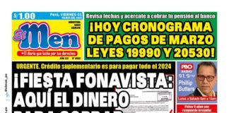 Portada Diario El Men (01/03/2024)