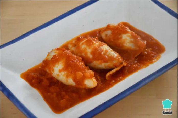 calamares rellenos de carne