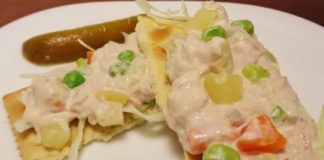 ensalada de atún a la crema