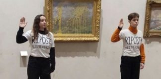 Ecologistas no dañaron la pintura de Le printemps (La primavera).