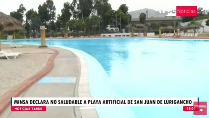 Minsa declarada “no saludable” playa artificial de SJL