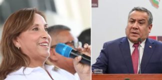 Dina Boluarte y Gustavo Adrianzén