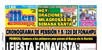 Portada Diario El Men (29/03/2024)