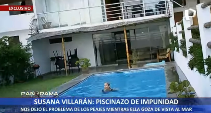 Municipalidad de Lurín destruye piscina de la familia de Susana Villarán
