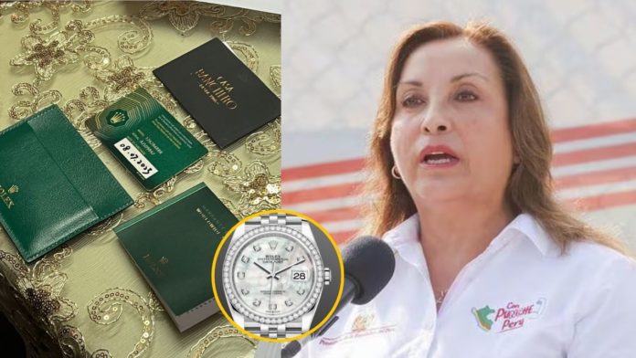 Fiscalía halló tarjeta y documentación de Rolex de Dina Boluarte