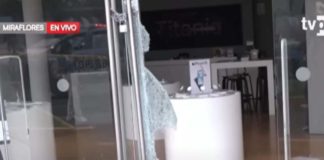 Asalto a tienda de celulares de alta gama en Miraflores