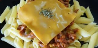 macarrones a la boloñesa vegana
