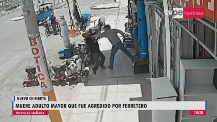 Agresión a anciano tras discusión en ferretería de Nuevo Chimbote Agresión a anciano tras discusión en ferretería de Nuevo Chimbote