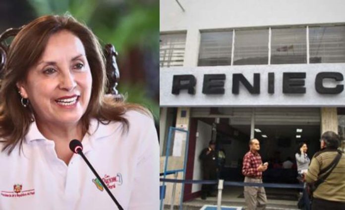 Dina recibirá billetón del Reniec  