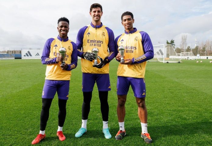 Reconocimiento a la excelencia: Homenaje a Bellingham, Vinicius y Courtois por parte de la FIFA.