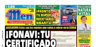 Portada Diario El Men (22/04/2024)