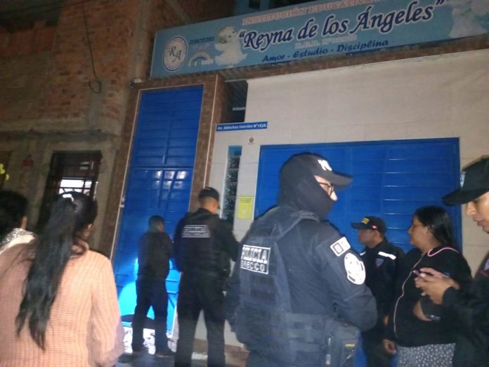 Colegio Reyna de los Ángeles en Trujillo enfrenta su cuarto atentado con explosivos Colegio Reyna de los Ángeles en Trujillo enfrenta su cuarto atentado con explosivos