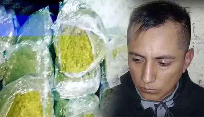 Cae “Yo no fui” con 70 kilos de marimba Cae “Yo no fui” con 70 kilos de marimba