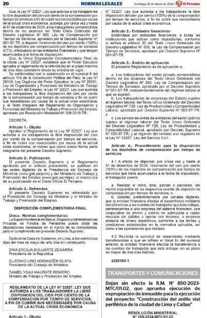 Decreto Supremo 003-2024-TR