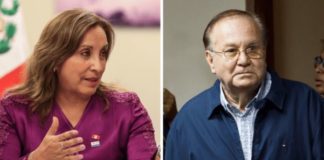 Dina Boluarte y Luis Nava