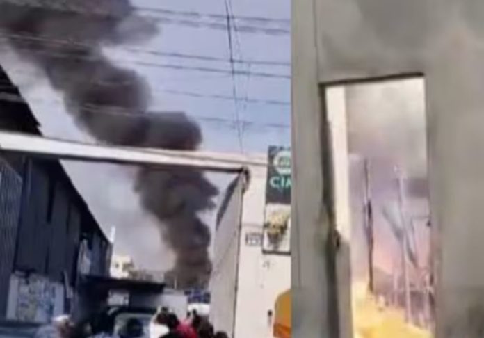 Incendio cerca a Plaza Unión