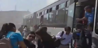 Metropolitano: 5 heridos en bus que se incendió en SMP