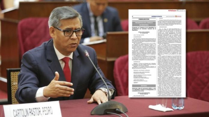Gobierno propone a Pedro Cartolín como nuevo contralor general