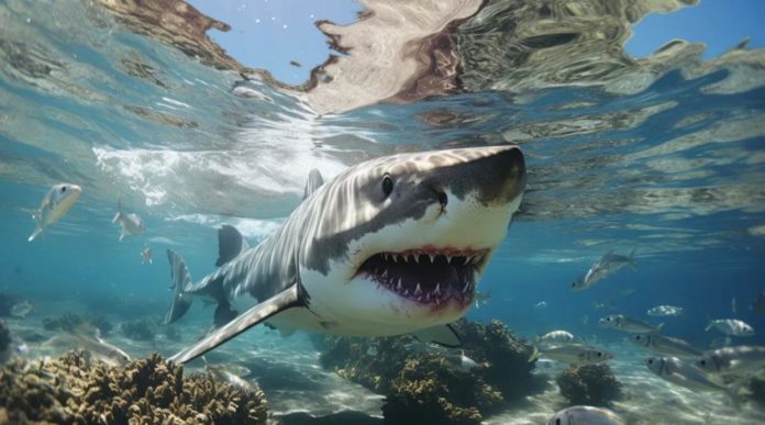 Ataque de tiburón a un surfista en California