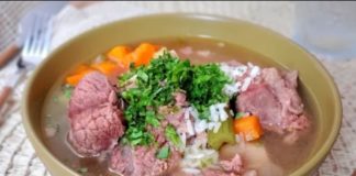 caldo de cordero