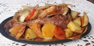 carne al horno con papas