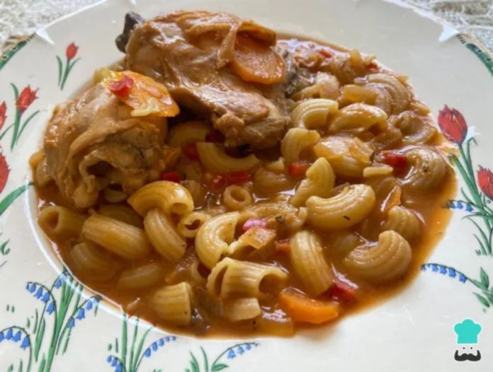 guiso de fideos con pollo guiso de fideos con pollo